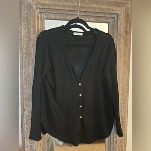 Black knit cardigan. Size S.